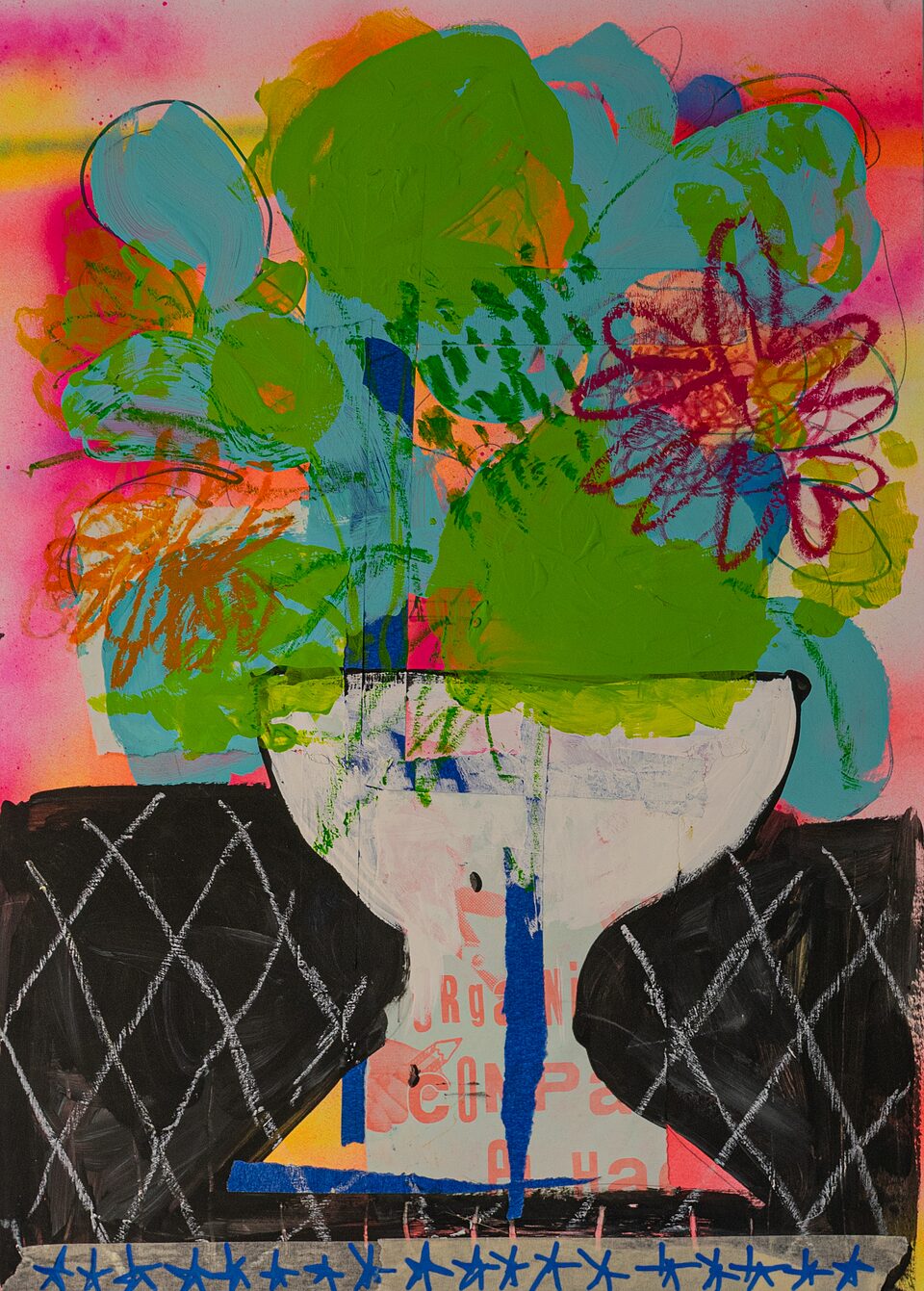 Líneas de expresión, técnica mixta, 42 x 30 cm, de Julia Rueda