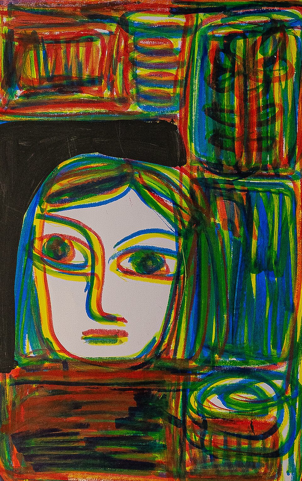 Líneas de expresión, técnica mixta de Julia Rueda